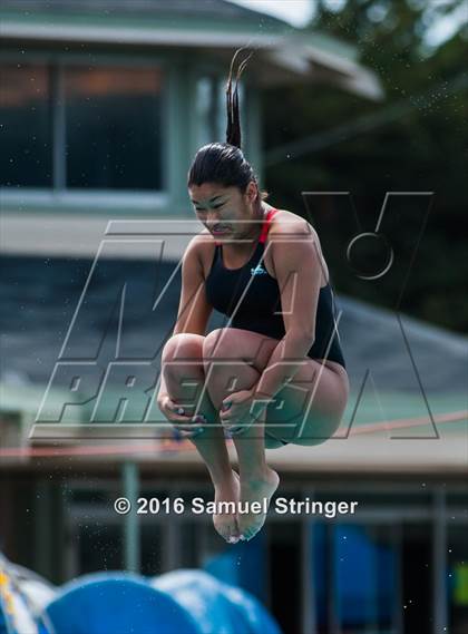 Thumbnail 1 in CIF CCS Girls Diving Championships photogallery.