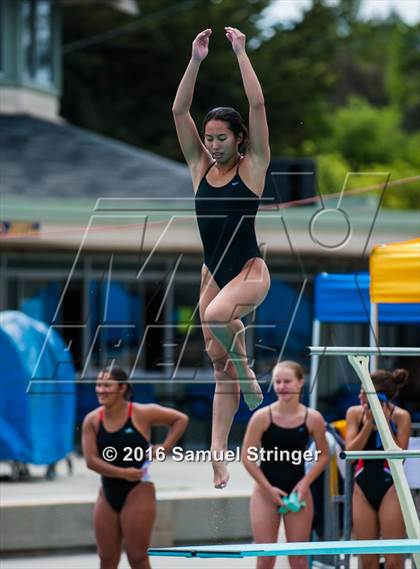 Thumbnail 3 in CIF CCS Girls Diving Championships photogallery.