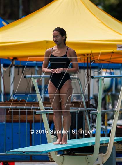 Thumbnail 3 in CIF CCS Girls Diving Championships photogallery.