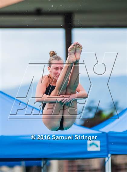 Thumbnail 3 in CIF CCS Girls Diving Championships photogallery.