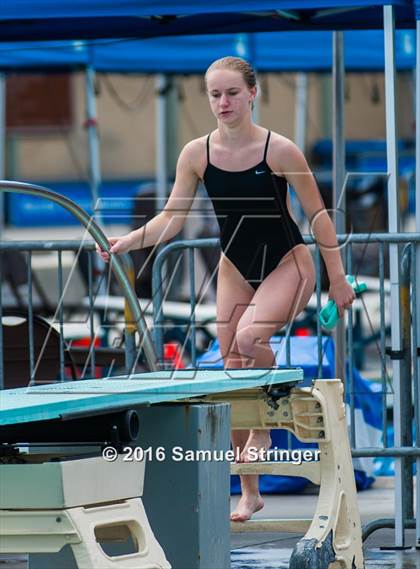 Thumbnail 3 in CIF CCS Girls Diving Championships photogallery.