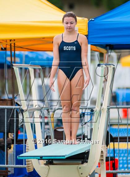 Thumbnail 2 in CIF CCS Girls Diving Championships photogallery.