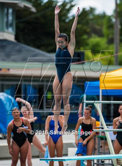 Thumbnail 2 in CIF CCS Girls Diving Championships photogallery.