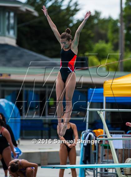 Thumbnail 2 in CIF CCS Girls Diving Championships photogallery.