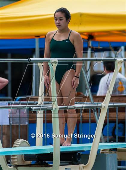 Thumbnail 3 in CIF CCS Girls Diving Championships photogallery.