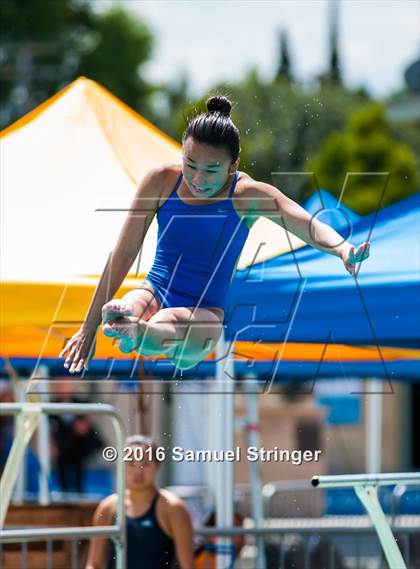 Thumbnail 1 in CIF CCS Girls Diving Championships photogallery.