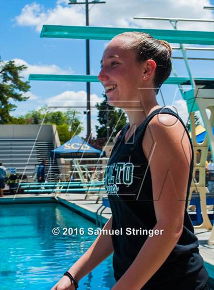 Thumbnail 2 in CIF CCS Girls Diving Championships photogallery.