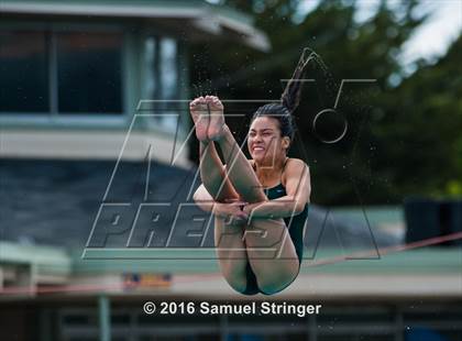 Thumbnail 3 in CIF CCS Girls Diving Championships photogallery.