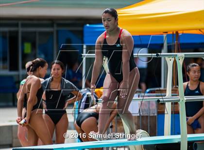 Thumbnail 2 in CIF CCS Girls Diving Championships photogallery.