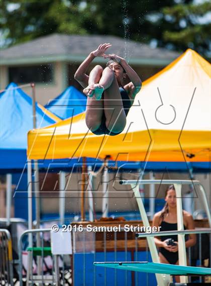 Thumbnail 2 in CIF CCS Girls Diving Championships photogallery.