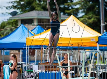 Thumbnail 3 in CIF CCS Girls Diving Championships photogallery.