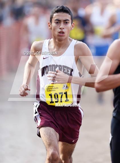 Thumbnail 2 in CIF State Cross Country Championships (Boys D1 Race) photogallery.