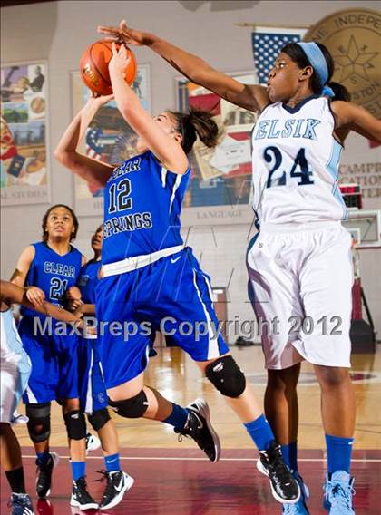 Thumbnail 2 in Alief Elsik vs. Clear Springs (UIL 5A Region 3 Semifinal) photogallery.
