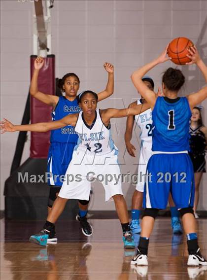 Thumbnail 3 in Alief Elsik vs. Clear Springs (UIL 5A Region 3 Semifinal) photogallery.