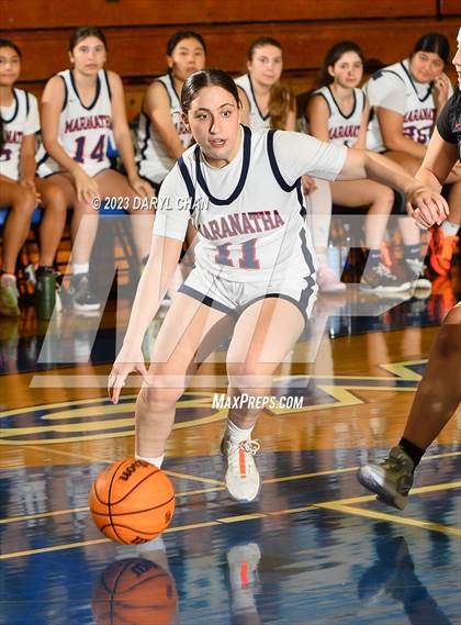 Thumbnail 3 in Maranatha vs Flintridge Sacred Heart Academy  (San Marino Tournament) photogallery.