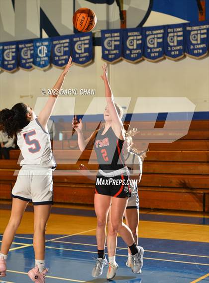 Thumbnail 1 in Maranatha vs Flintridge Sacred Heart Academy  (San Marino Tournament) photogallery.