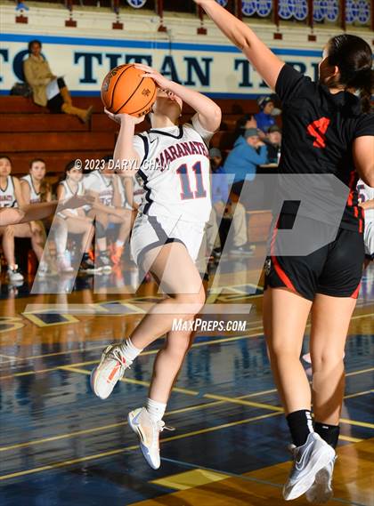 Thumbnail 1 in Maranatha vs Flintridge Sacred Heart Academy  (San Marino Tournament) photogallery.