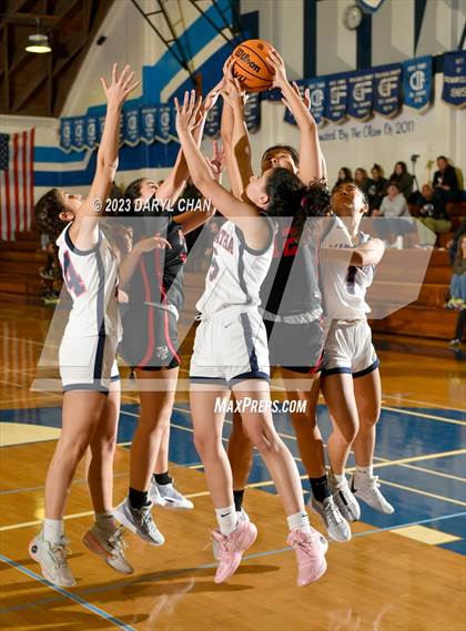 Thumbnail 3 in Maranatha vs Flintridge Sacred Heart Academy  (San Marino Tournament) photogallery.
