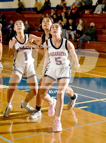 Thumbnail 2 in Maranatha vs Flintridge Sacred Heart Academy  (San Marino Tournament) photogallery.