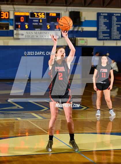 Thumbnail 1 in Maranatha vs Flintridge Sacred Heart Academy  (San Marino Tournament) photogallery.