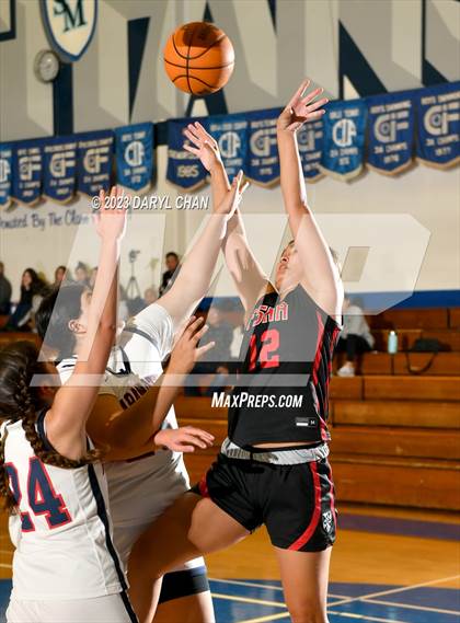 Thumbnail 2 in Maranatha vs Flintridge Sacred Heart Academy  (San Marino Tournament) photogallery.