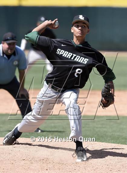 Thumbnail 3 in Santa Margarita vs. De La Salle (Anderson Bat National Classic) photogallery.