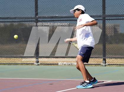 Thumbnail 3 in Alamo Heights vs Frisco Centennial (UIL 5A Team Tennis Semifinal) photogallery.
