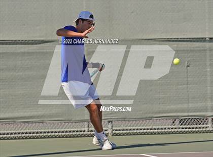 Thumbnail 2 in Alamo Heights vs Frisco Centennial (UIL 5A Team Tennis Semifinal) photogallery.