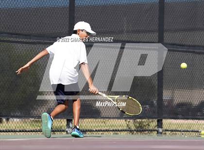 Thumbnail 2 in Alamo Heights vs Frisco Centennial (UIL 5A Team Tennis Semifinal) photogallery.