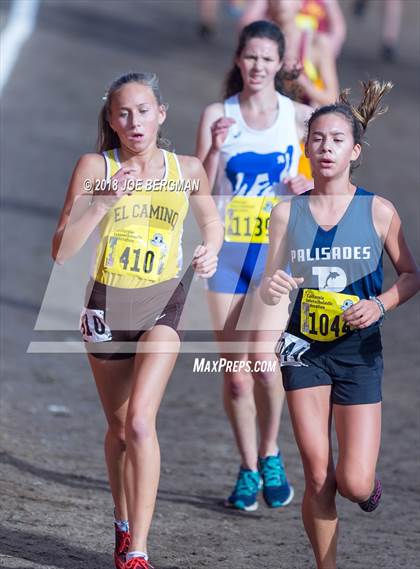 Thumbnail 3 in CIF State Cross Country Championships (Girls D1 Race) photogallery.