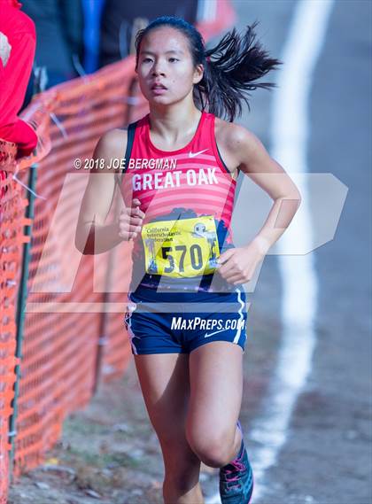 Thumbnail 1 in CIF State Cross Country Championships (Girls D1 Race) photogallery.