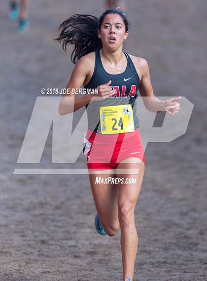 Thumbnail 1 in CIF State Cross Country Championships (Girls D1 Race) photogallery.