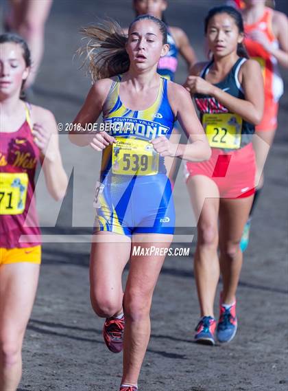 Thumbnail 1 in CIF State Cross Country Championships (Girls D1 Race) photogallery.