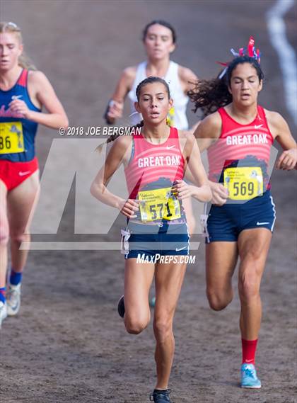 Thumbnail 1 in CIF State Cross Country Championships (Girls D1 Race) photogallery.
