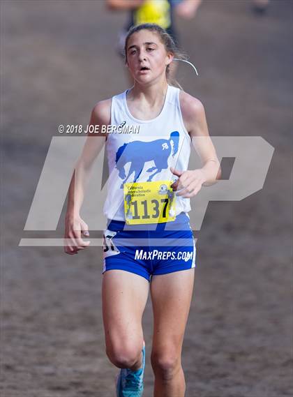 Thumbnail 1 in CIF State Cross Country Championships (Girls D1 Race) photogallery.