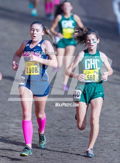 Thumbnail 2 in CIF State Cross Country Championships (Girls D1 Race) photogallery.
