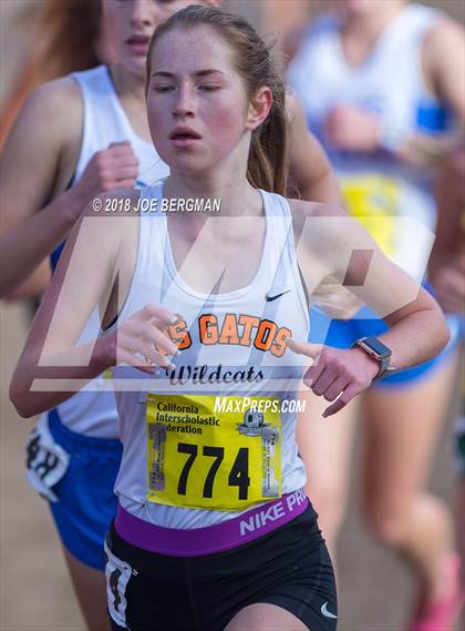 Thumbnail 2 in CIF State Cross Country Championships (Girls D1 Race) photogallery.