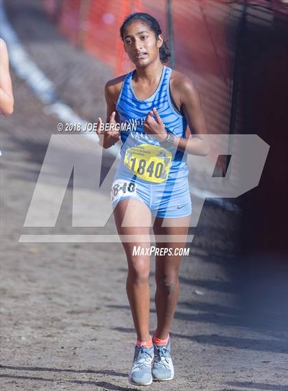 Thumbnail 2 in CIF State Cross Country Championships (Girls D1 Race) photogallery.