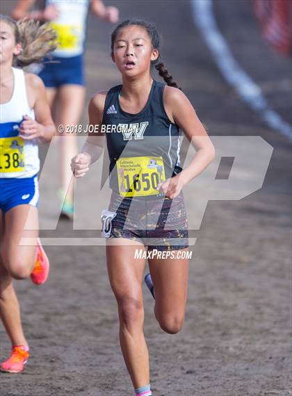 Thumbnail 1 in CIF State Cross Country Championships (Girls D1 Race) photogallery.