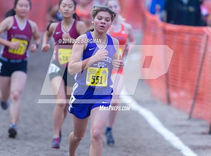 Thumbnail 2 in CIF State Cross Country Championships (Girls D1 Race) photogallery.
