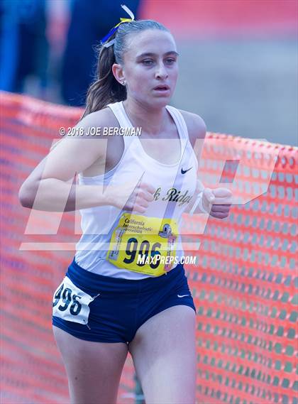 Thumbnail 1 in CIF State Cross Country Championships (Girls D1 Race) photogallery.