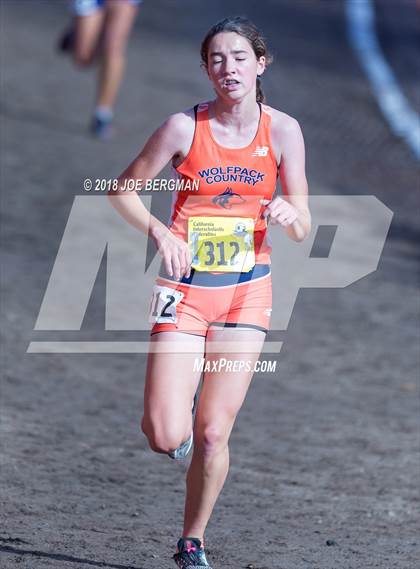 Thumbnail 1 in CIF State Cross Country Championships (Girls D1 Race) photogallery.