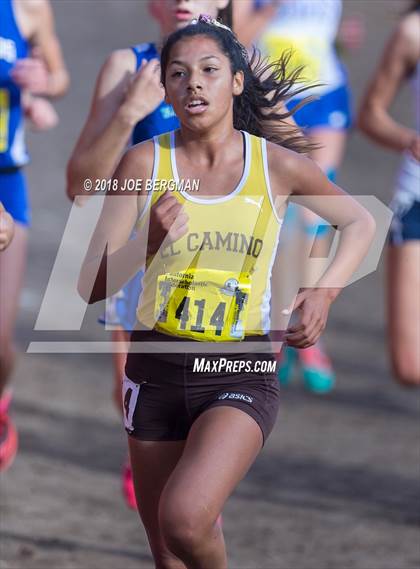 Thumbnail 1 in CIF State Cross Country Championships (Girls D1 Race) photogallery.