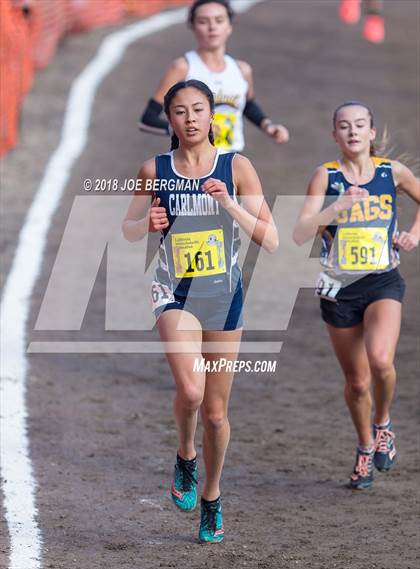 Thumbnail 1 in CIF State Cross Country Championships (Girls D1 Race) photogallery.