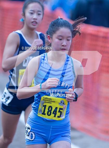 Thumbnail 2 in CIF State Cross Country Championships (Girls D1 Race) photogallery.