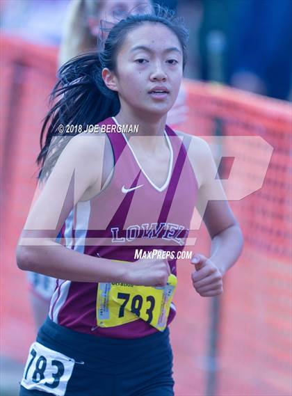 Thumbnail 2 in CIF State Cross Country Championships (Girls D1 Race) photogallery.
