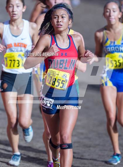 Thumbnail 3 in CIF State Cross Country Championships (Girls D1 Race) photogallery.