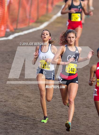 Thumbnail 1 in CIF State Cross Country Championships (Girls D1 Race) photogallery.