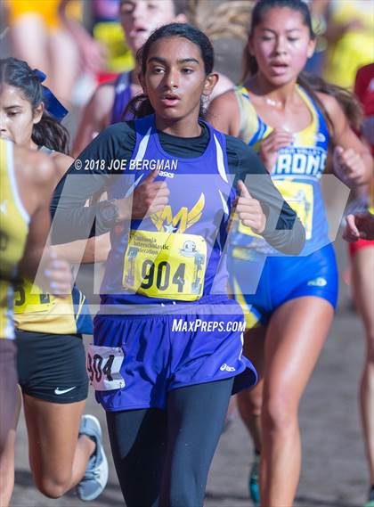 Thumbnail 1 in CIF State Cross Country Championships (Girls D1 Race) photogallery.