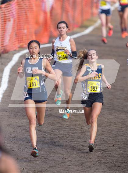 Thumbnail 1 in CIF State Cross Country Championships (Girls D1 Race) photogallery.